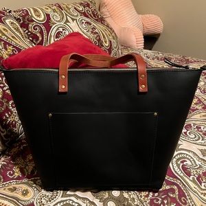 Portland Leather Goods Large Zipper Tote Bag